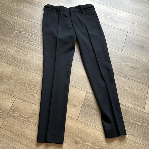 Gucci Lana Wool Black Tapered Leg Pants